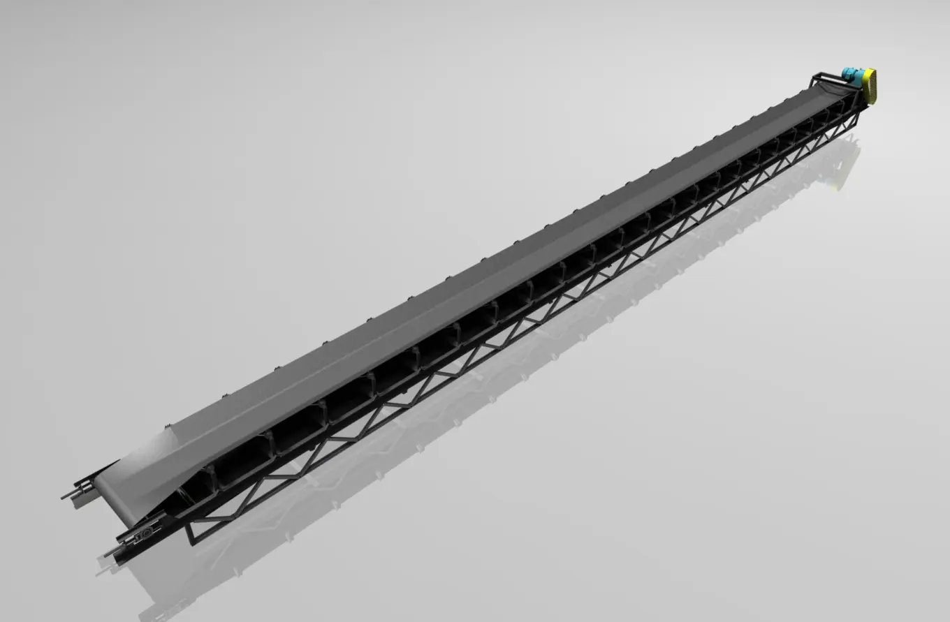 산업용 컨베이어 3D 설계 모델